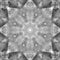 Black and White Grayscale Mandala with art handmade texture.