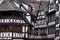 Black and white half-timbered houses