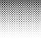 Black and white halftone rhomboid pattern.