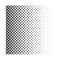 Black and white halftone rhomboid pattern.