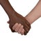Black and white hand Love Partnership