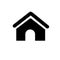 Black  white home icon for websites sticker internet