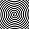 Black and white hypnosis spiral