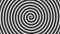 Black and white hypnotic circle