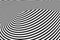 Black and white hypnotic lines. Abstract background with optical Illusion effect