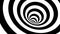 Black and white hypnotic spiral. Abstract bckground