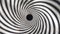 Black and White Hypnotic swirl hypnotic circle lines