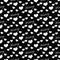 Black and White I Love Writing Tile Pattern Repeat Background