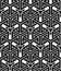 Black and white illusive abstract geometric seamless 3d pattern.