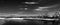 Black and white infrared photograph of the Atlantic coast of South Carolina, abstract surreal landscape