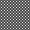 Black and White Interconnected Circles Tiles Pattern Repeat Back