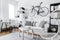 Black and white interior design