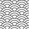 Black and white Japanese seamless pattern