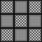 Black and white keffiyeh for men the middle East. Vector template.