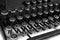 Black and white keyboard typewriter