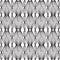 Black and white knitted vintage vector seamless pattern. Abstract braided wavy lines, stripes, knits, curves, vertical borders. M