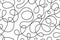 black and white line doodle squiggle seamless pattern. Creative abstract scribble style drawing background for kids or