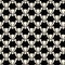 Black and white lotus plant repeat pattern design