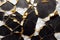a black and white marble with gold foiled edges and a black background with gold foiled edges and a black background with gold