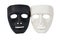 Black and white masks like human behavior, conception