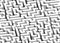 Black and white maze, labyrinth - isometric endless pattern