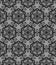 Black and white medallion allover seamless pattern