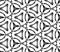 Black and white medallion seamless pattern. Hand d