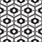 Black and white mediterranean seamless tile pattern.