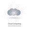 Black and White Minimal Cloud Computing, Networks Structure, Telecommunications Concept Design