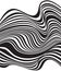 Black and white mobious wave stripe optical design