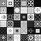 Black and white modern ceramic tiles