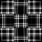 Black and white modern plaid pattern. Seamless monochrome tartan design for retro wallpaper.