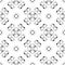 Black and white monochrome circles seamless patter