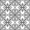 Black and white moroccan pattern