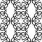 Black and white moroccan pattern