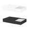 Black And White Opened Package Cardboard Matches Box