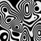 Black and white opposite abstract background. Contrast concept. Two piece material. 3d relief wavy fabric surface