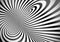 Black and white optical illusion tornado swirl
