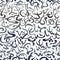 Black and white ornament pattern Arabic calligraphy