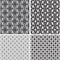 Black and white ornamental seamless pattern. Vecto