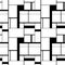 Black and white painting in Piet Mondrian`s style, seamless pattern