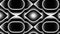 Black and white pattern with circles and polygons in motion