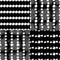 Black and white pattern set with circles