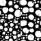 Black and white pattern set with circles