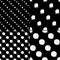 Black and white pattern set with circles