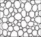 Black And White Pebble Stone Line Pattern Vector Illustration