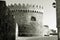 Black and white photo of Baku. Architecture the twelfth century.  Old city. Maiden`s Tower