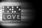 Black and White Photo of Braille Alphabet meaning of LOVE.