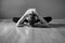 Black And White Photography Yoga Woman Folded Butterfly