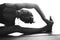 Black And White Photography Yoga Woman Hand To Foot Twist